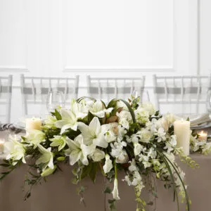 White Linen Arrangement