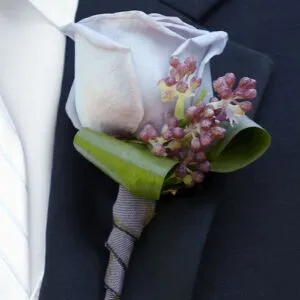 Soft Lilac Boutonniere