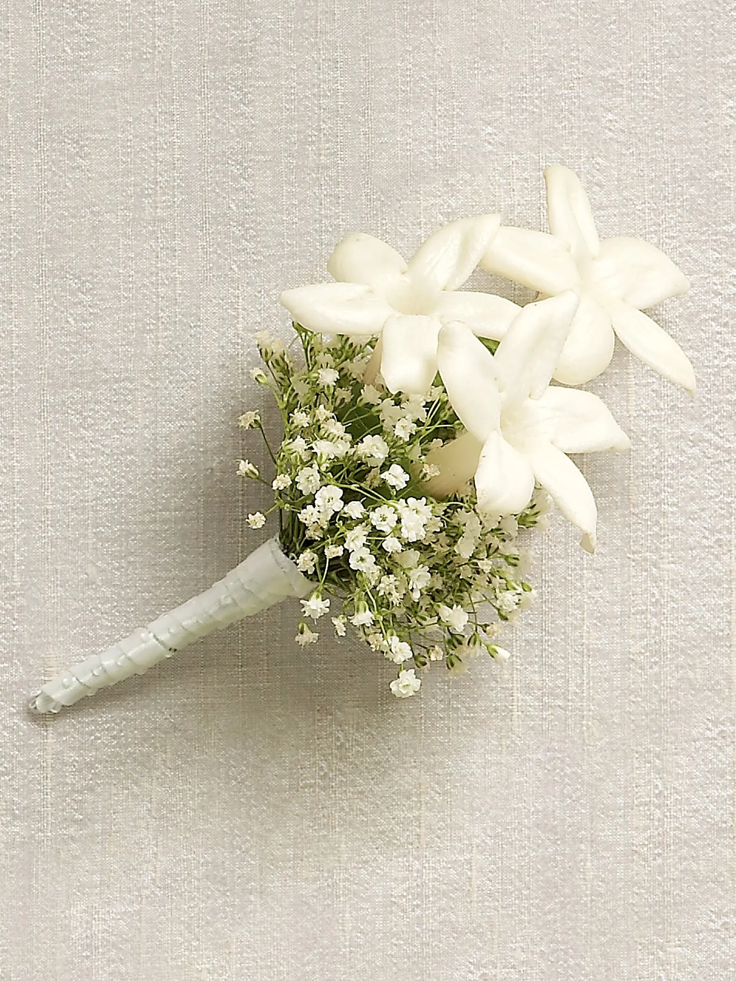 Snow White Stephanotis Buttonhole-0