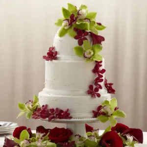 Elegant Orchid Cake Decoration