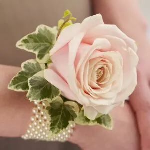 Soft Pink Rose Wrist Corsage