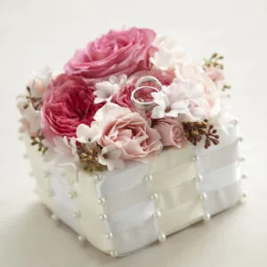 Floral Jewelled Ring Box