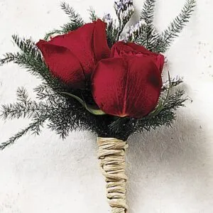 Scarlet Rose Buttonhole