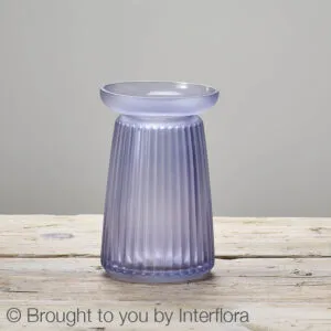 Corrugated Lilac Vase