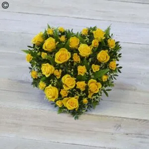 Yellow Rose Heart