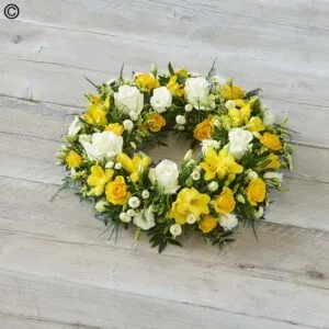 Scented Wreath - Yellow & White
