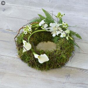 Eco-friendly White Calla Wreath