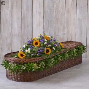 Sunflower Mix Casket Spray