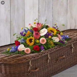 Natural Vibrance Casket Spray