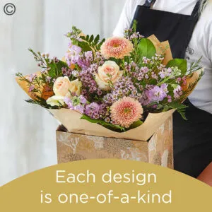 Hand-tied bouquet made with the finest flowers