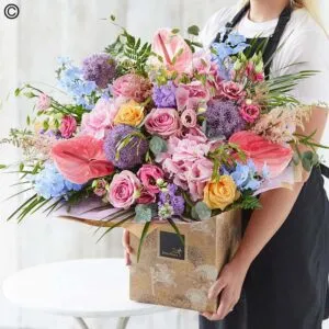 Hand-tied bouquet made with the finest flowers