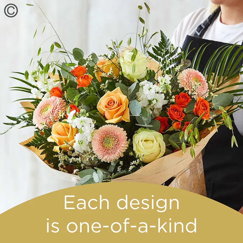 Hand-tied bouquet made with the finest flowers