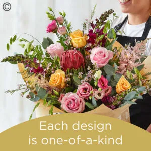 Lily free hand-tied bouquet made with the finest flowers