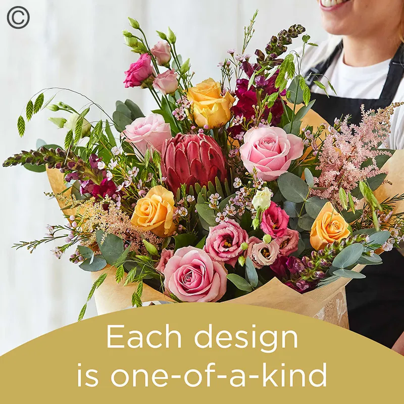 Lily free hand-tied bouquet made with the finest flowers