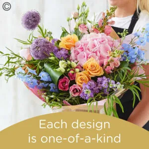 Hand-tied bouquet made with the finest flowers