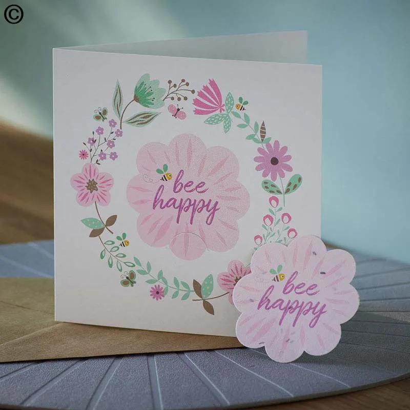 Bee Happy Greetings Card