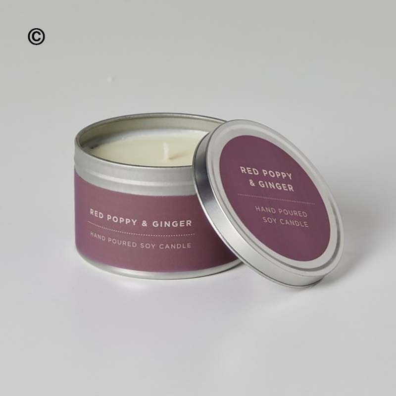 Handpoured Poppy & Ginger Candle